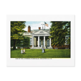 Small Monticello, Charlottesville, Virginia Postinvitations Front View