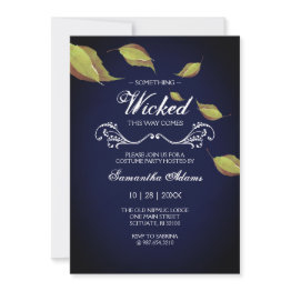 Small Moody Halloween Party Invitation – Adult Costume Front View