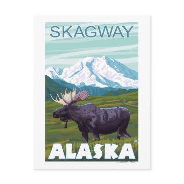 moose scene - skagway, alaska postinvitations