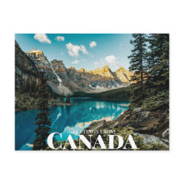Small Moraine Lake, Improvement District, Ab, Canada Postinvitations Front View