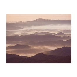 Small Morning Fog In The Southern Appalachian Postinvitations Front View