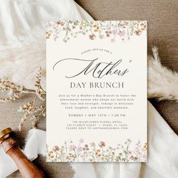 mother's day brunch boho terracotta invitation