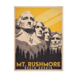 Small Mount Rushmore, South Dakota Postinvitations Front View