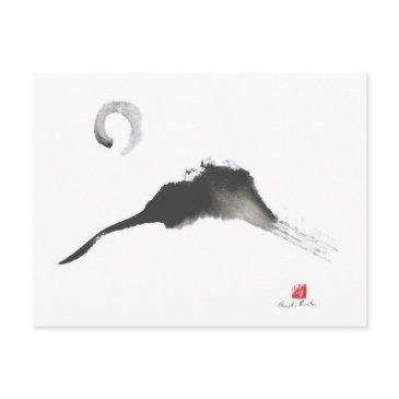 mountain, a sumi-e postinvitations