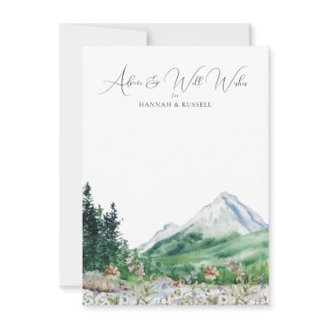 mountain wildflower wedding well wishes and advice