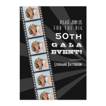 movie premiere celebrity 50th birthday photo gala invitation