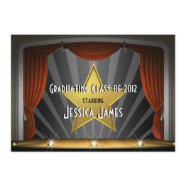 Small Movie Star - Graduation Invitation Front View