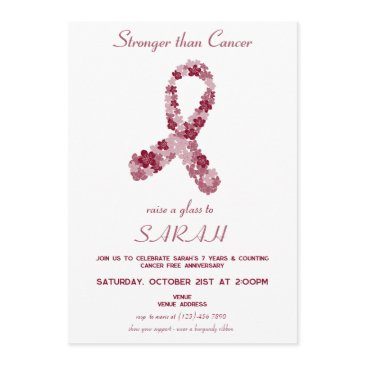 multiple myeloma cancer awareness survivor party invitation