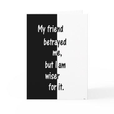 my friend betrayed me invitations