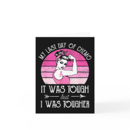 Small My Last Day Of Chemo Breast Cancer Chemotherapy Su Invitations Front View