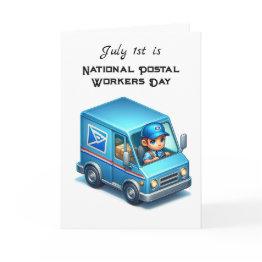 Small National Postal Workers Day | July 1st Invitations Front View