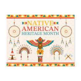 Small Native American Heritage Month 2024 Postinvitations Front View