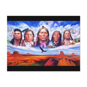 native americans artwork illustration postinvitations
