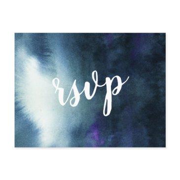 navy blue ombre silver glitter wedding rsvp invitation postinvitations