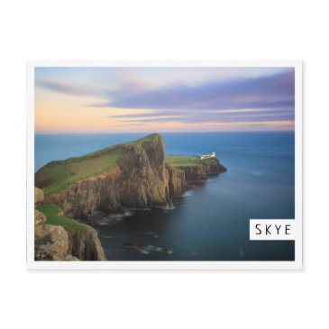 neist point lighthouse on skye at sunset postinvitations