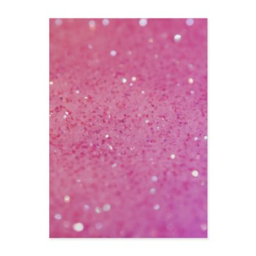 neon pink glitter sparkle invitation