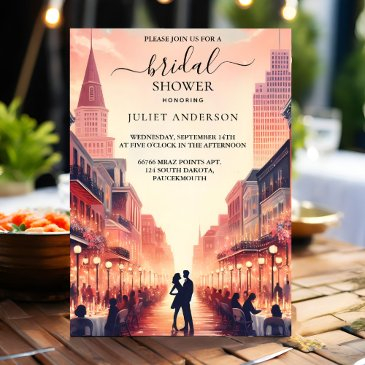 new beach ocean summer new orleans bridal shower invitation