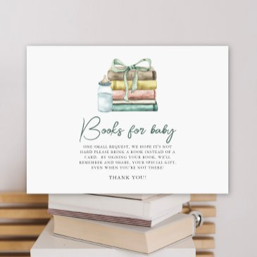 new chapter green bow books for baby enclosure invitations