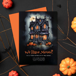 Small New Haunted Abode Moving Announcement Front View