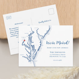 Small New Home Alexandria Va Map Moving Announcement Postinvitations Front View