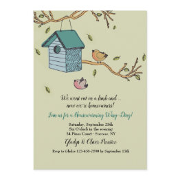 Small New Home Invitation Front View