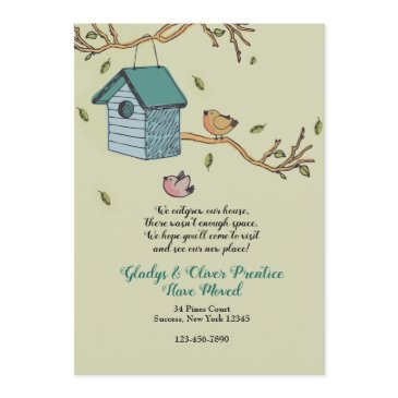 new home moved announcement