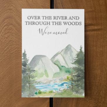 new home moving announcement cabin river forest