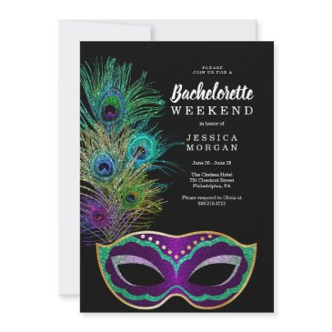 new orleans mardi gras bachelorette party invite