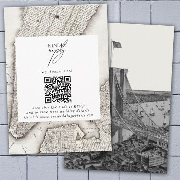 new york city destination nyc wedding enclosure invitations