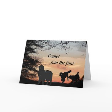 newfoundland dog fun invitation