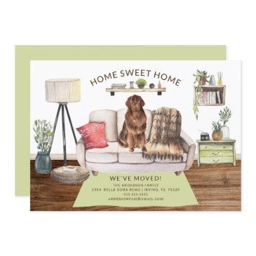 newfoundland dog moving announcement