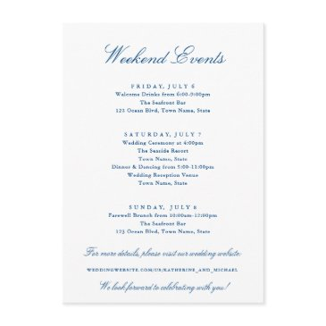 newport collection weekend events wedding enclosure invitations