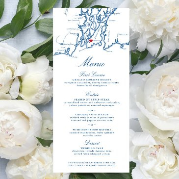 newport rhode island map elegant navy blue menu