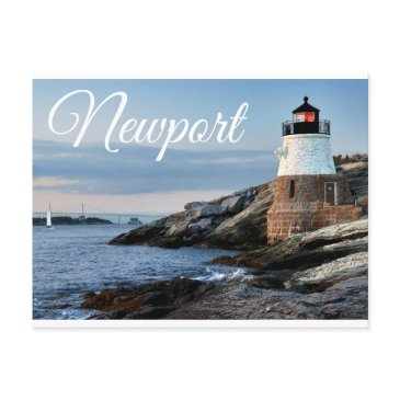 newport rhode island sunset lighthouse postinvitations