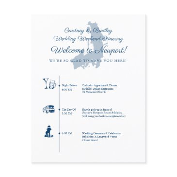 newport ri wedding day itinerary timeline enclosure invitations