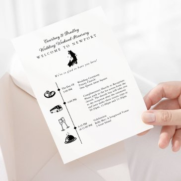 newport ri wedding weekend itinerary timeline enclosure invitations