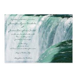 Small Niagara Falls Waterfall Wedding Invitations Front View