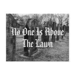 Small No One Is Above The Lawn Postinvitations Front View