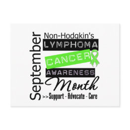 Small Non Hodgkin's Lymphoma Awareness Month Postinvitations Front View