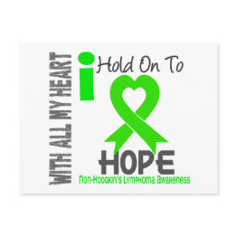 Small Non-hodgkins Lymphoma I Hold On To Hope Postinvitations Front View