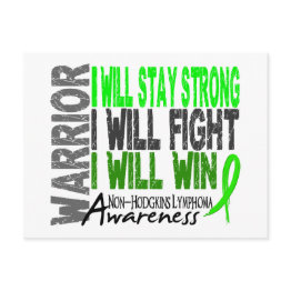 Small Non-hodgkins Lymphoma Warrior Postinvitations Front View
