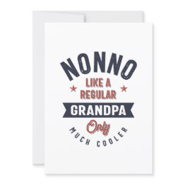 Small Nonno Like A Regular Grandpa Only Much Cooler Invitation Front View