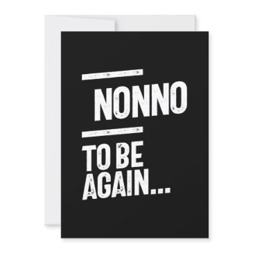 nonno to be again | grandfather gift invitation