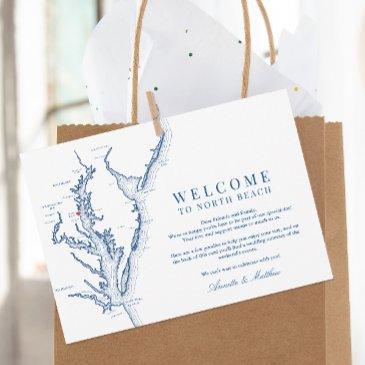 north beach md wedding welcome and itinerary thank you invitations