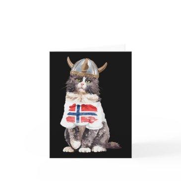 norwegian forest cat norway flag invitations