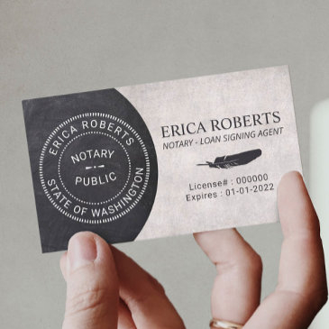 notary stamp loan signing agent professional business invitations