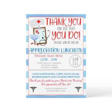 nurse appreciation luncheon invitation