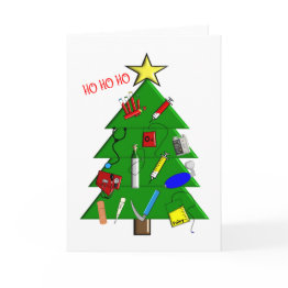 Small Nurse/medical Staff Christmas Invitations And Gifts Front View