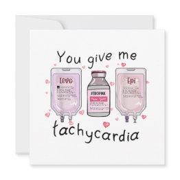 Small Nurse Valentine's Day Pharmacist Critical Care Icu Invitation Front View