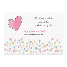 Small Nurses Are Full Of Heart Invitations Front View